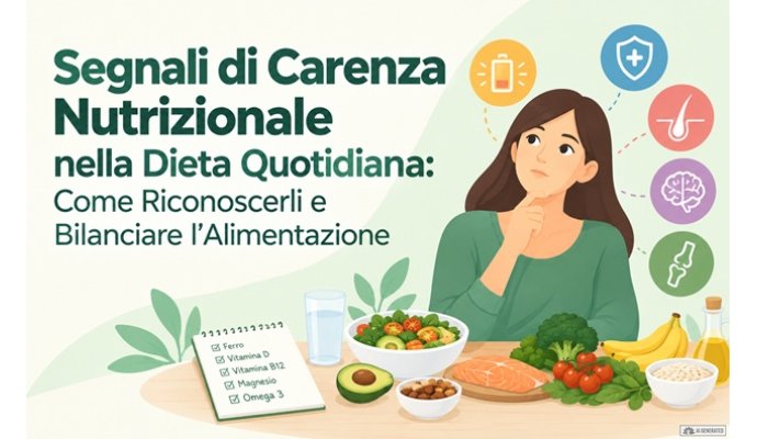 Segnali di Carenza Nutrizionale nella Dieta Quotidiana: Come Riconoscerli e Bilanciare l'Alimentazione