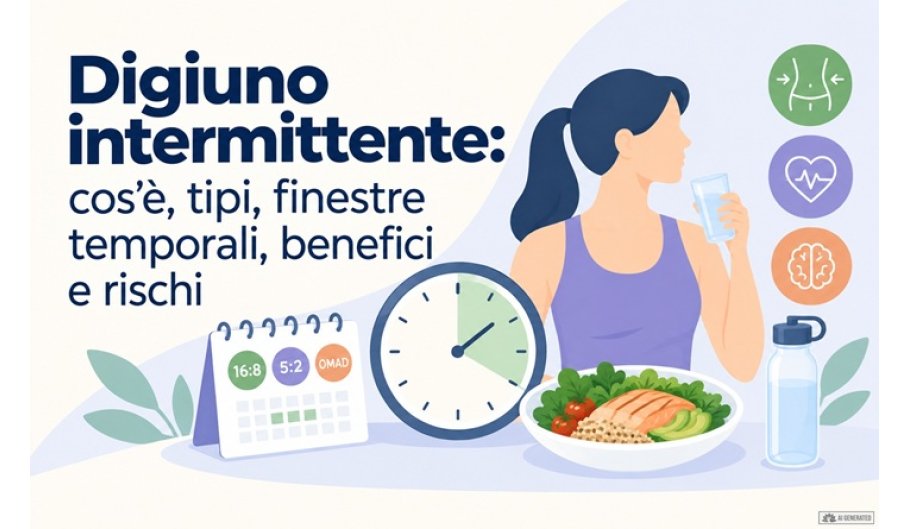 Digiuno intermittente: cos'è, tipi, finestre temporali, benefici e rischi
