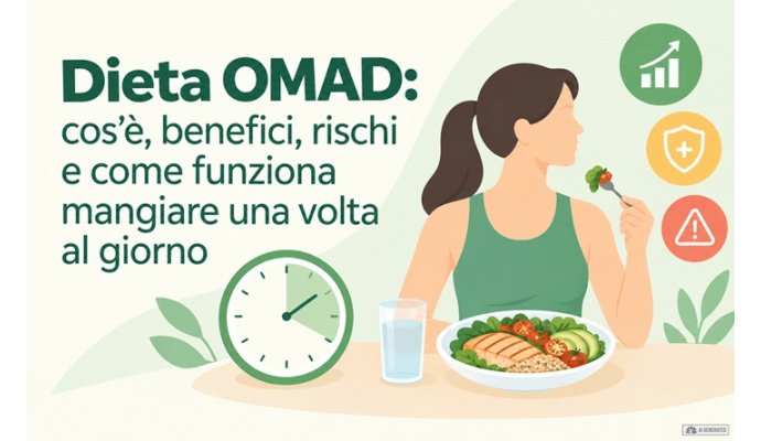 Dieta OMAD: cos'è, benefici, rischi e come funziona mangiare una volta al giorno Dieta OMAD: cos'è, benefici, rischi e come funziona mangiare una volta al giorno