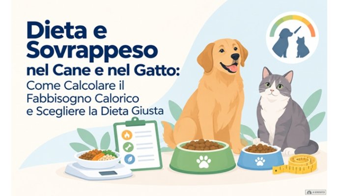 Dieta e Sovrappeso nel Cane e nel Gatto: Come Calcolare il Fabbisogno Calorico e Scegliere la Dieta Giusta