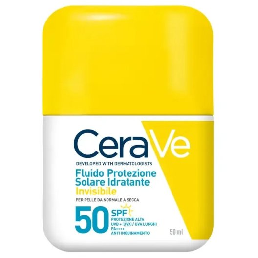 Cerave - Fluido protezione solare Idratante invisibile SPF 50+ - 50 ml Cerave - Fluido protezione solare Idratante invisibile SPF 50+ - 50 ml