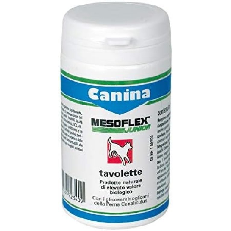 Mesoflex Junior - per il corretto sviluppo di cartilagini e tendini - 120 tavolette per cani Mesoflex Junior - per il corretto sviluppo di cartilagini e tendini - 120 tavolette per cani