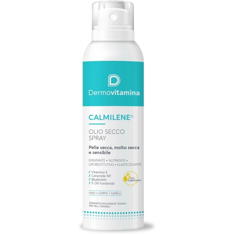 Dermovitamina Calmilene Olio Secco Spray 200ml – Sollievo Rossore e Prurito Pelle Secca