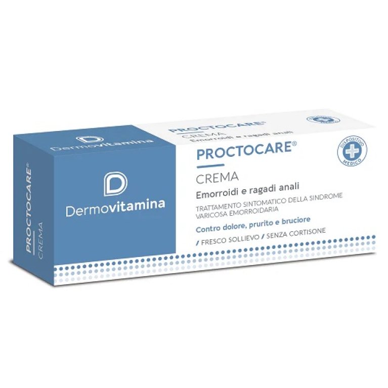Dermovitamina Proctocare Crema - contro le emorroidi e le ragadi anali - 30 ml + applicatore