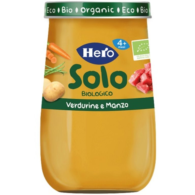 Hero Solo Omogeneizzato Biologico Verdurine con Manzo - 190 grammi