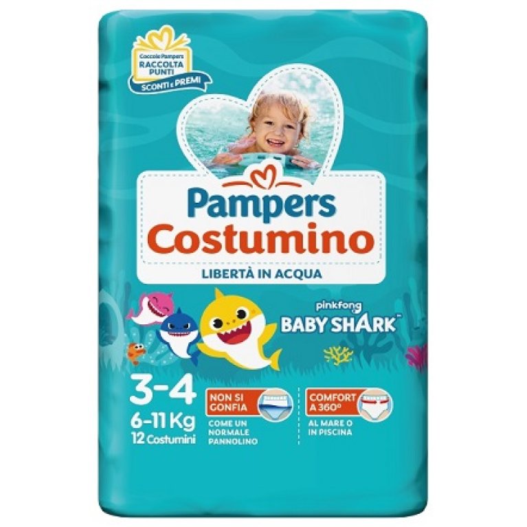 Pampers costumino midi taglia 3-4 (6 -11 kg) - 12 costumini