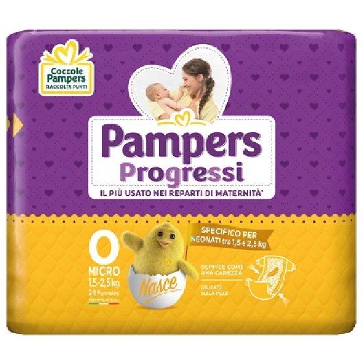 Pampers progressi micro (1,5-2,5 kg) 24 pannolini Pampers progressi micro (1,5-2,5 kg) 24 pannolini