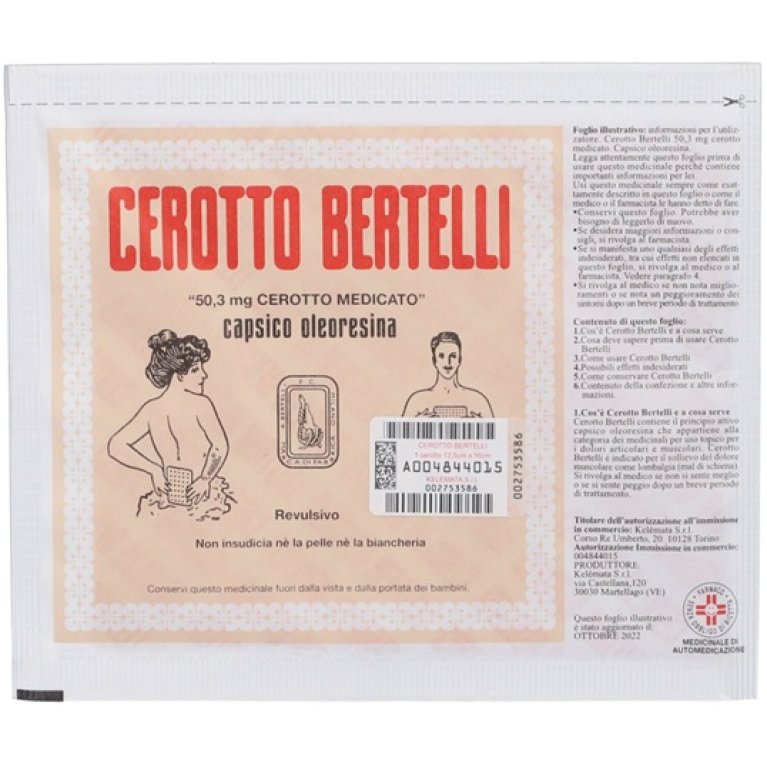 Cerotto Bertelli Medio - 16x12 cm Cerotto Bertelli Medio - 16x12 cm