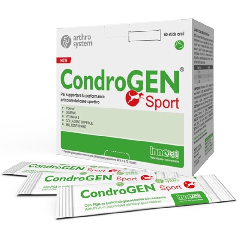 Condrogen Sport - 60 Stick - per le articolazioni di cani sportivi