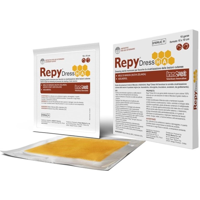 Repy Dress HA - 10 garze sterili cicatrizzanti - 10x10 cm