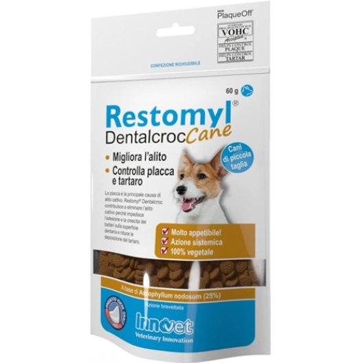 Restomyl Dentalcroc cane - 60 grammi - snack anti-tartaro Restomyl Dentalcroc cane - 60 grammi - snack anti-tartaro