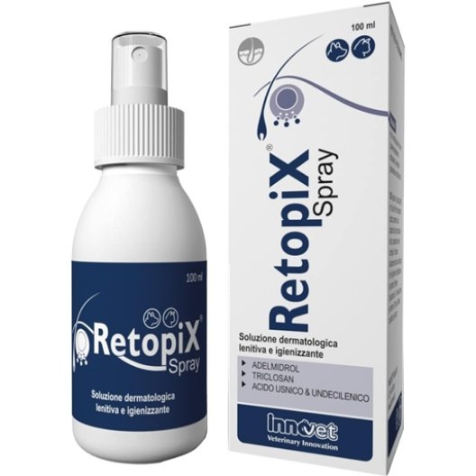 Retopix Spray - 100 ml - Lenitivo e Igienizzante Cute Cani Gatti