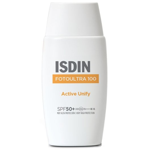 Isdin Fotoultra 100 Active Unify SPF 50+ - Solare viso anti-macchie - 50 ml