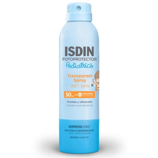 Isdin Fotoprotector Transparent Spray pediatrico - pelle bagnata - 250 ml