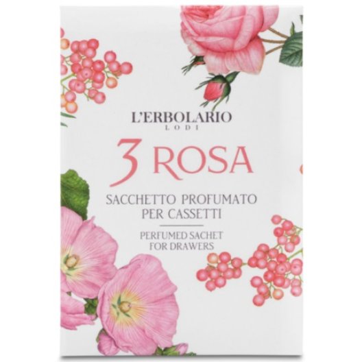 3 Rosa Sacchetto profumato per cassetti L'Erbolario 3 Rosa Sacchetto profumato per cassetti L'Erbolario