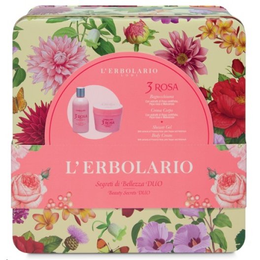 3 Rosa Segreti di Bellezza Duo L'Erbolario - bagnoschiuma 250ml e crema per il corpo 200 ml 3 Rosa Segreti di Bellezza Duo L'Erbolario - bagnoschiuma 250ml e crema per il corpo 200 ml
