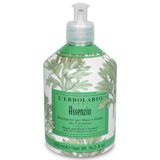 Assenzio detergente mani e corpo alle 3 artemisie L'Erbolario 490 ml Assenzio detergente mani e corpo alle 3 artemisie L'Erbolario 490 ml