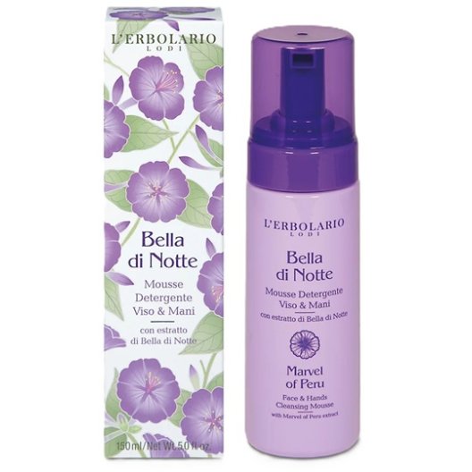 L'Erbolario Bella di Notte - Mousse detergente viso e mani - 150 ml