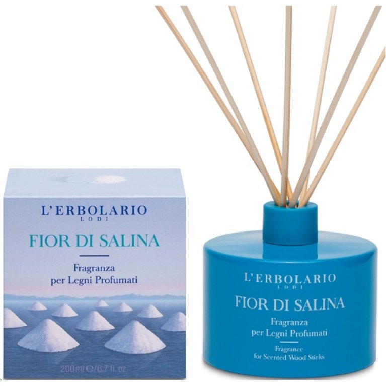 Fior di Salina Fragranza per legni profumati L'Erbolario - 200 ml Fior di Salina Fragranza per legni profumati L'Erbolario - 200 ml