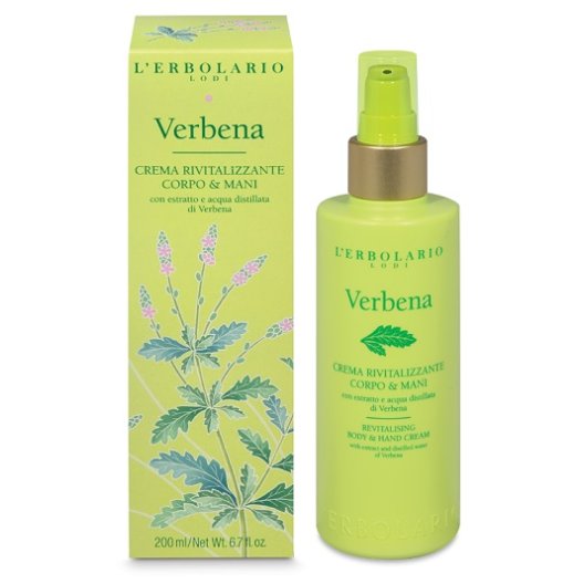 Verbena Crema Rivitalizzante corpo e mani L'Erbolario - 200 ml Verbena Crema Rivitalizzante corpo e mani L'Erbolario - 200 ml