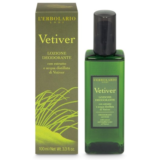 Vetiver Lozione Deodorante L'Erbolario - 100 ml Vetiver Lozione Deodorante L'Erbolario - 100 ml