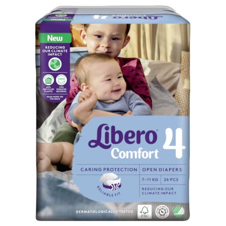 Libero Comfort Taglia 4 - da 7 a 12 kg - 26 pannolini Libero Comfort Taglia 4 - da 7 a 12 kg - 26 pannolini