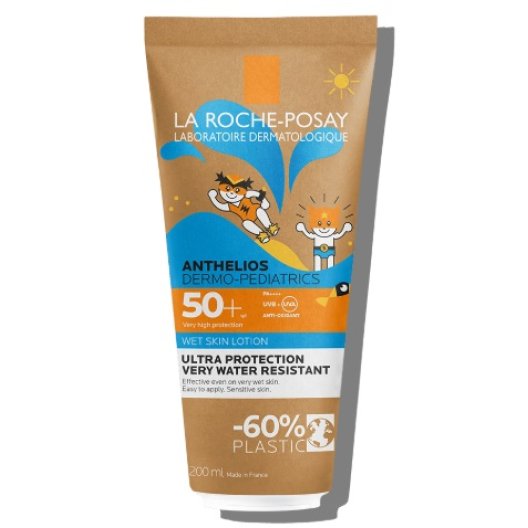 Anthelios Dermo Pediatrics SPF 50+ Gel pelle bagnata - protezione solare alta per bambini - 200 ml