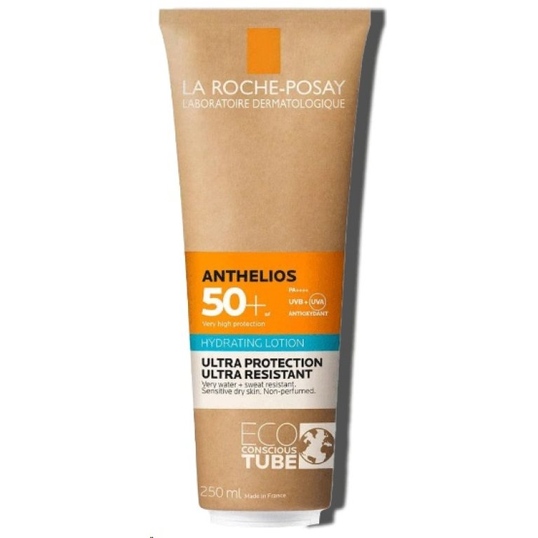 Anthelios protezione solare corpo SPF50+ latte idratante ultra-resistente all'acqua - 250 ml