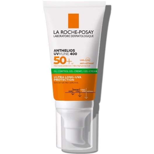Anthelios UVMUNE 400 gel-crema viso oil control SPF 50+ senza profumo - 50 ml Anthelios UVMUNE 400 gel-crema viso oil control SPF 50+ senza profumo - 50 ml