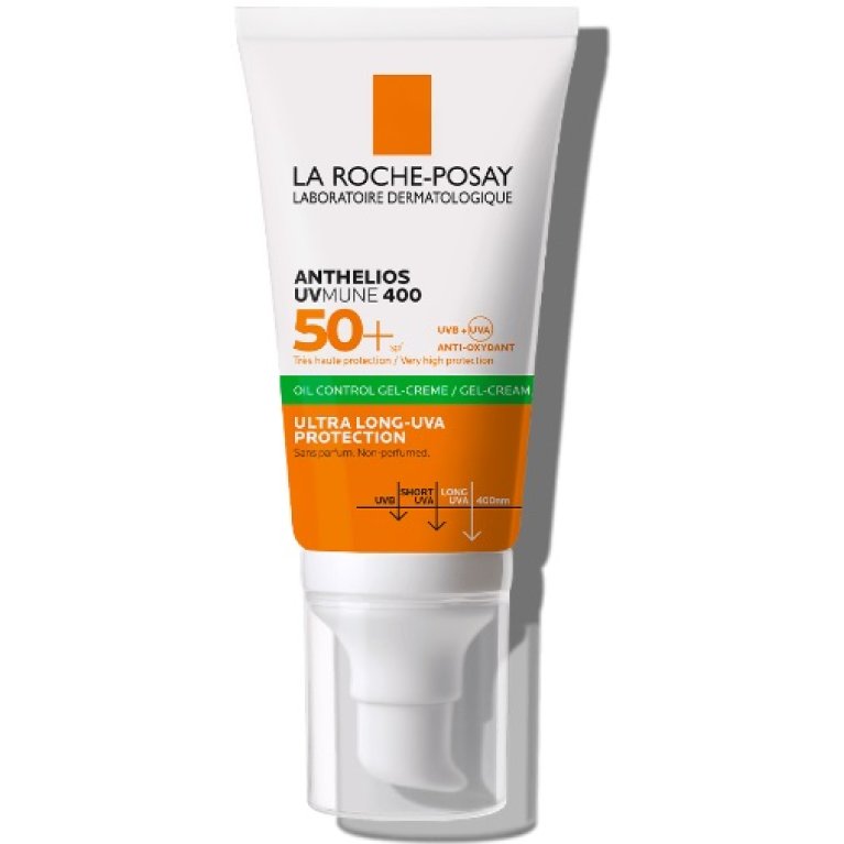 Anthelios UVMUNE 400 gel-crema viso oil control SPF 50+ senza profumo - 50 ml