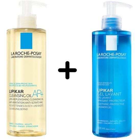 Lipikar Olio Lavante + Gel Lavante - 400 +400 ml formato Promo