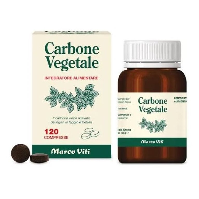 Carbone Vegetale - 120 compresse - Marco Viti Carbone Vegetale - 120 compresse - Marco Viti