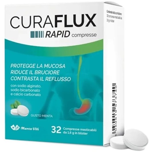 Curaflux Rapid - 32 compresse masticabili contro il reflusso Curaflux Rapid - 32 compresse masticabili contro il reflusso