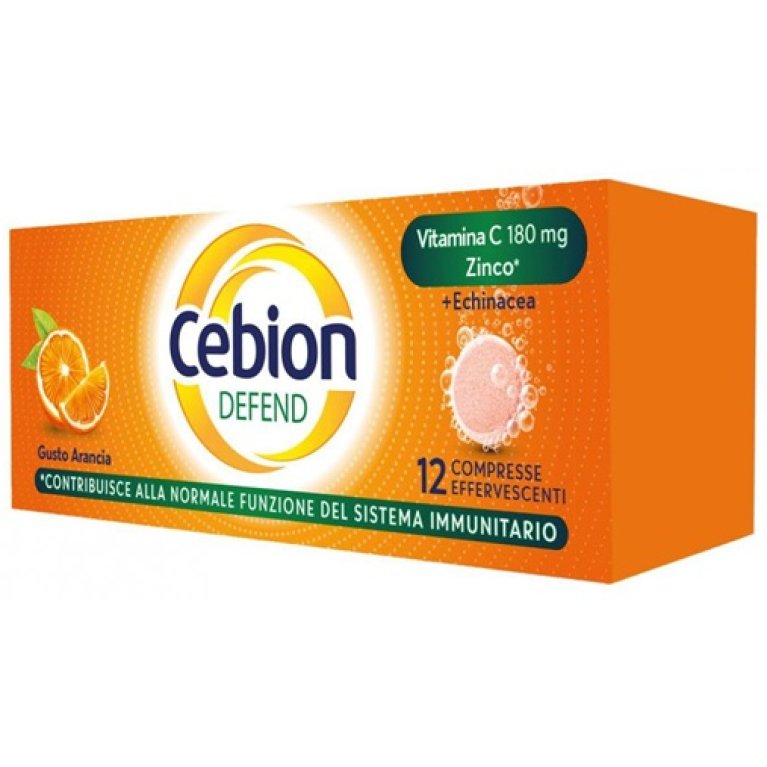 Cebion Defend - con Vitamina C, Zinco ed Echinacea - 12 compresse effervescenti Cebion Defend - con Vitamina C, Zinco ed Echinacea - 12 compresse effervescenti