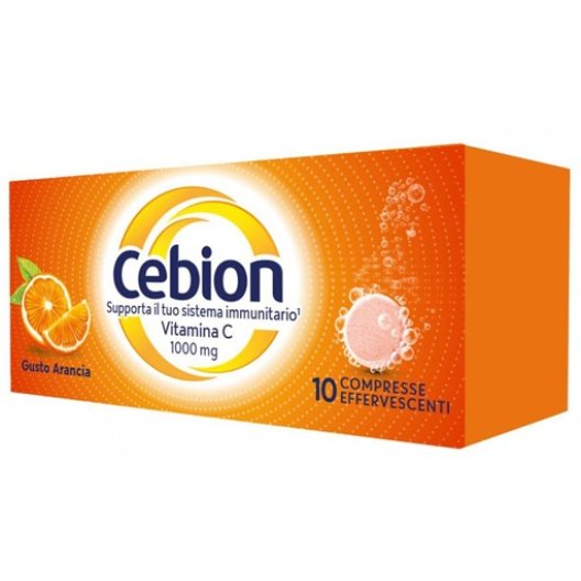 Cebion effervescente Arancia - integratore di Vitamina C - 10 compresse effervescenti