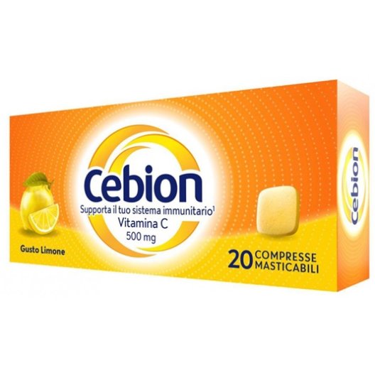 Cebion masticabile Limone - integratore di Vitamina C - 20 compresse masticabili Cebion masticabile Limone - integratore di Vitamina C - 20 compresse masticabili