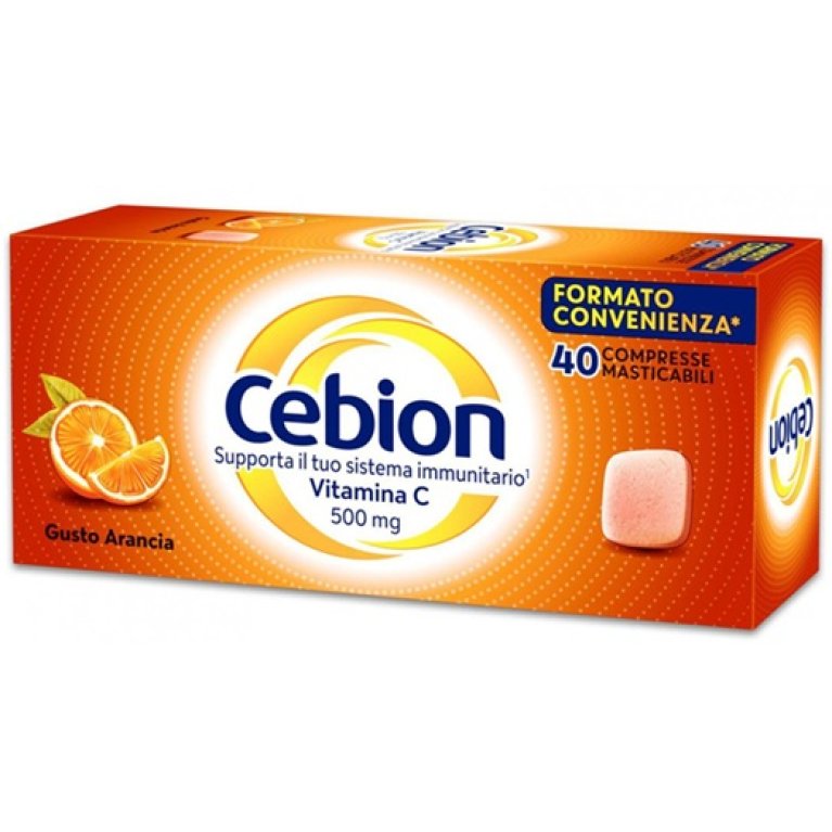 Cebion masticabile Arancia - integratore di Vitamina C - 40 compresse masticabili Cebion masticabile Arancia - integratore di Vitamina C - 40 compresse masticabili