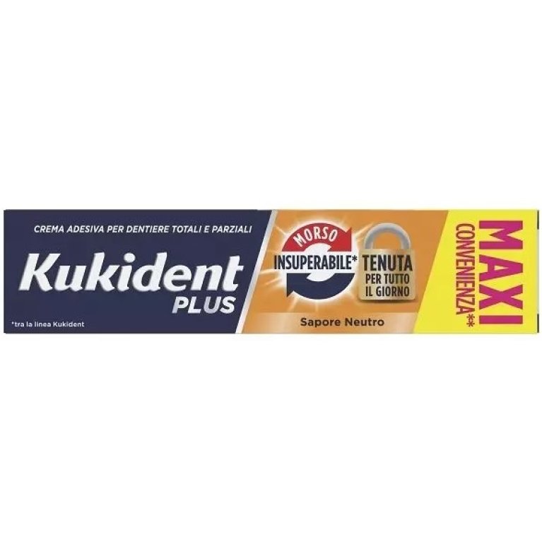 Kukident Plus Tentuta Insuperabile - morso insuperabile - maxi formato 57 grammi Kukident Plus Tentuta Insuperabile - morso insuperabile - maxi formato 57 grammi