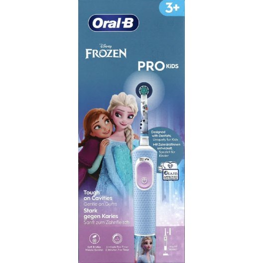 Oral B spazzolino elettrico Frozen per bambini dai 3 anni + 2 testine di ricambio Oral B spazzolino elettrico Frozen per bambini dai 3 anni + 2 testine di ricambio