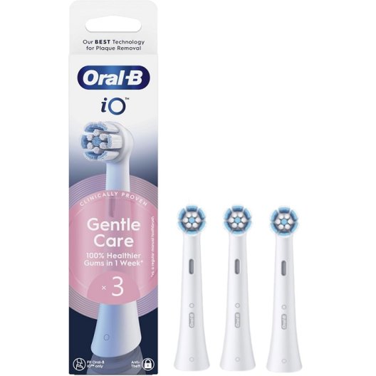 Oral B testine di ricambio iO Gentle Care - 3 testine bianche Oral B testine di ricambio iO Gentle Care - 3 testine bianche