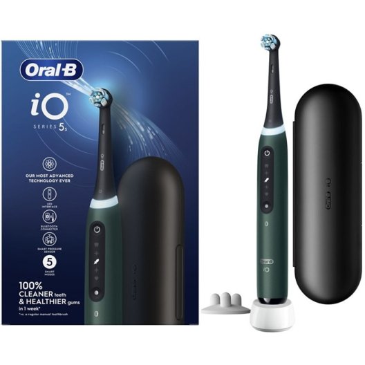 Oral B spazzolino elettrico iO 5 s + 1 testina - Verde Oral B spazzolino elettrico iO 5 s + 1 testina - Verde