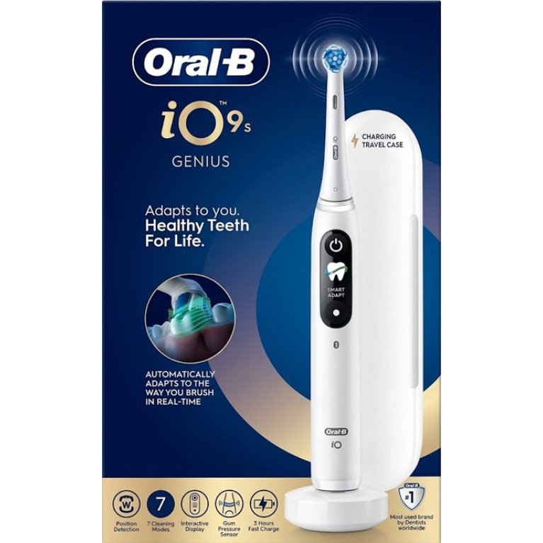 Oral B spazzolino elettrico iO 9 s + 2 testine - bianco Oral B spazzolino elettrico iO 9 s + 2 testine - bianco