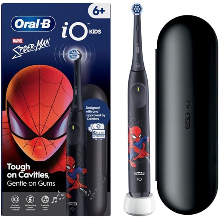Oral B spazzolino elettrico iO Kids - Spiderman Marvel + 1 testina e custodia viaggio Oral B spazzolino elettrico iO Kids - Spiderman Marvel + 1 testina e custodia viaggio