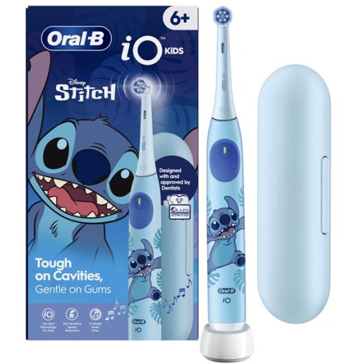 Oral B spazzolino elettrico iO Kids - Stitch + 1 testina e custodia viaggio