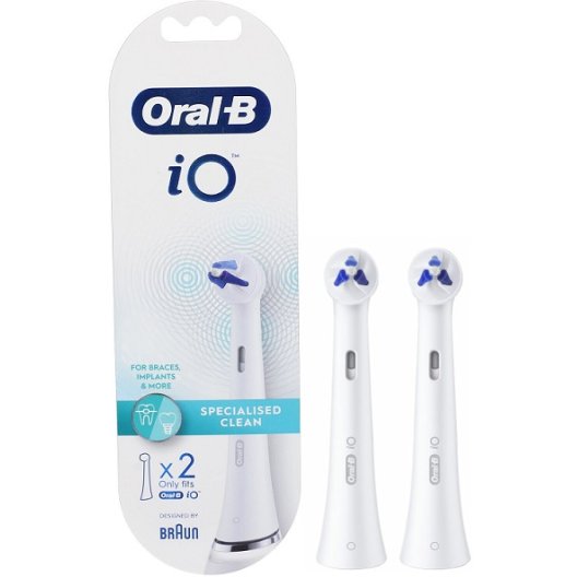 Oral B testine di ricambio iO Specialised Clean - 2 testine bianche Oral B testine di ricambio iO Specialised Clean - 2 testine bianche