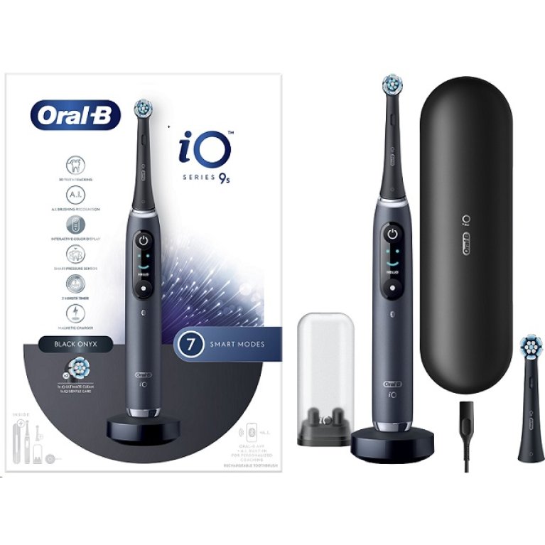 Oral B spazzolino elettrico iO 9 s + 2 testine - nero Oral B spazzolino elettrico iO 9 s + 2 testine - nero