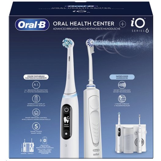 Oral B Power oral center - Idropulsore oxyjet + Spazzolino elettrico iO 6