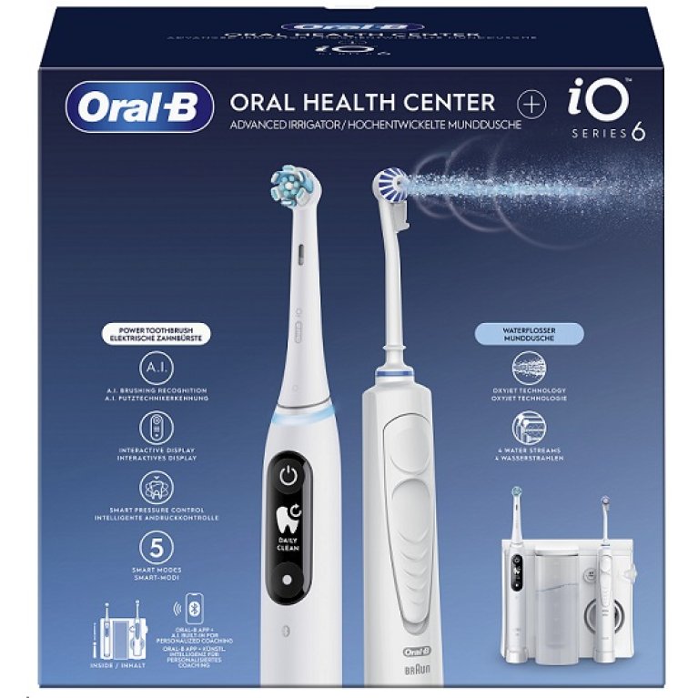 Oral B Power oral center - Idropulsore oxyjet + Spazzolino elettrico iO 6