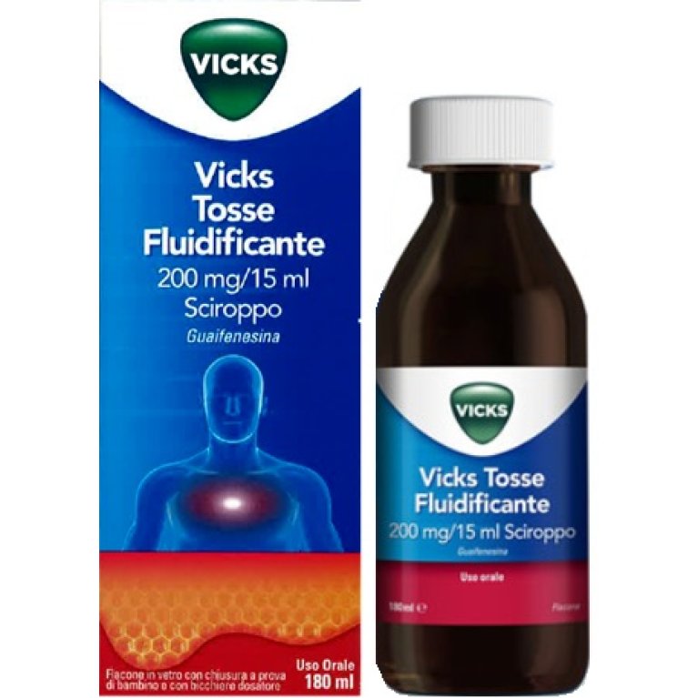 Vicks Tosse Fluidificante sciroppo - 180 ml Vicks Tosse Fluidificante sciroppo - 180 ml