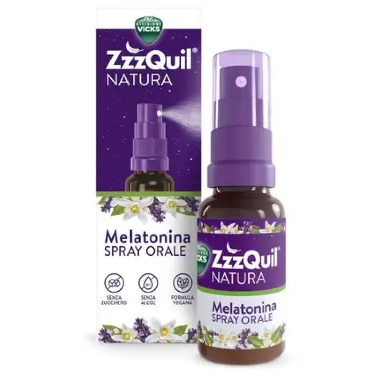 ZZZQuil Natura Spray con melatonina per addormentarsi rapidamente - 30 ml